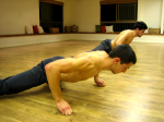 Round pushups, 3